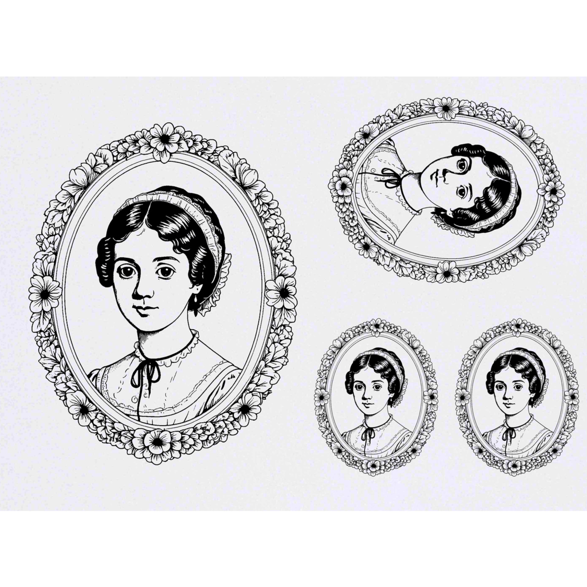 'Jane Austen' Temporary Tattoo Transfers - Water Resistant Skin Safe Designs for Parties, Costumes and Gifts (TO050145)