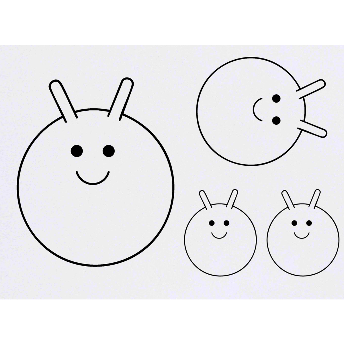 'Space Hopper' Temporary Tattoos -  Water Resistant, Skin-Safe, Non-Toxic Transfers (TO053901)