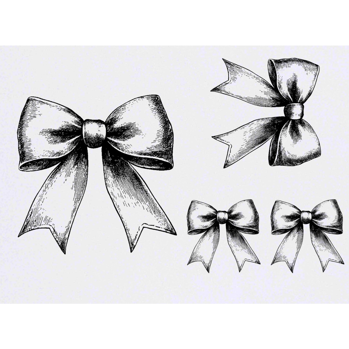 'Coquette Bow' Temporary Tattoo Transfers - Water Resistant Skin Safe Designs for Parties, Costumes and Gifts (TO054407)