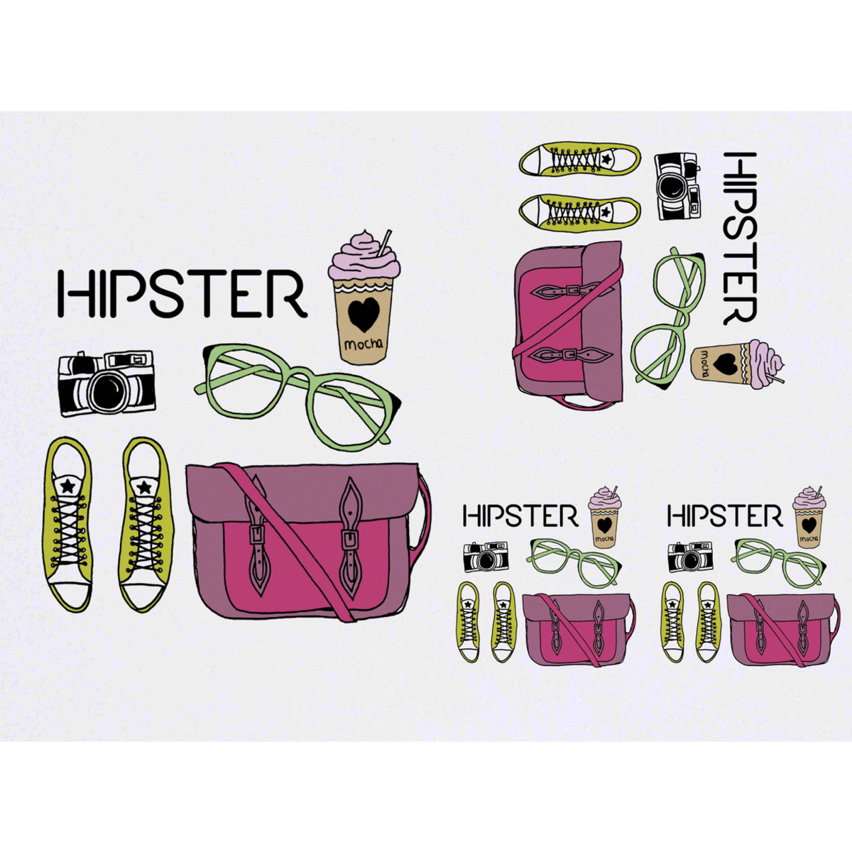 'On trend' Temporary Tattoos -  Water Resistant, Skin-Safe, Non-Toxic Transfers (TO056847)