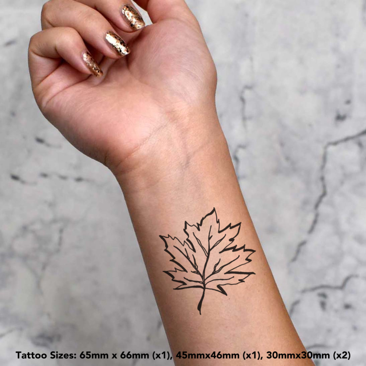 Sycamore Tree Leaf Temporary Tattoos To 5 99 Picclick Uk