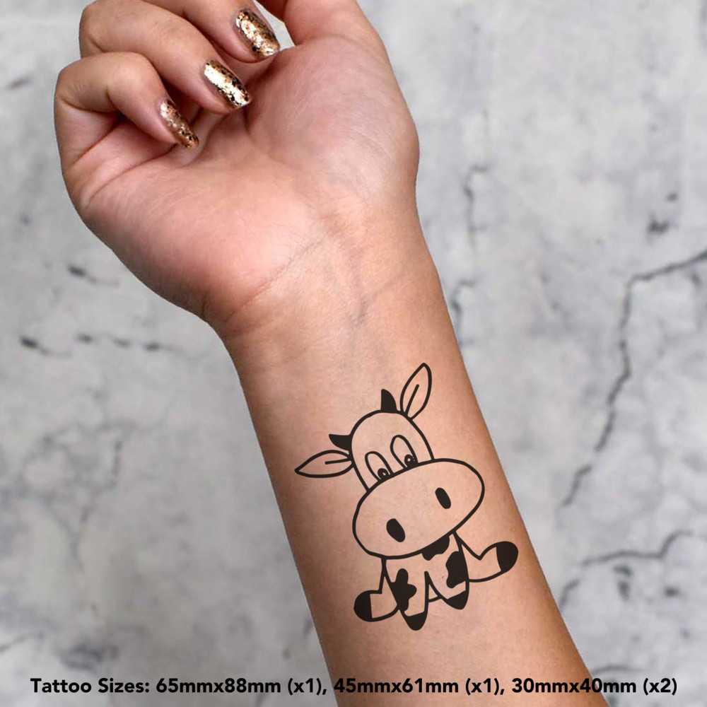 'Cute Cow' Temporary Tattoos (TO019740) eBay