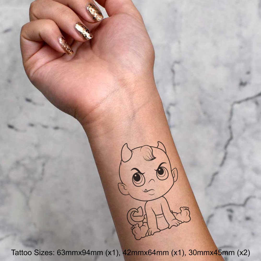 'Devil Baby' Temporary Tattoos (TO028610) eBay