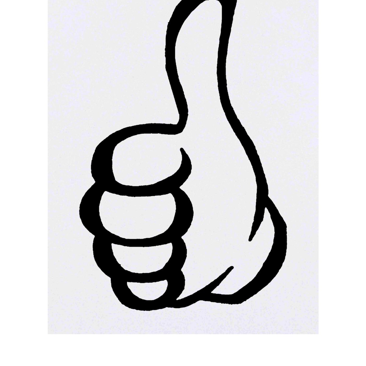 'Thumbs Up' Temporary Tattoo -  Water Resistant, Skin-Safe, Non-Toxic Transfer (TO00017466)