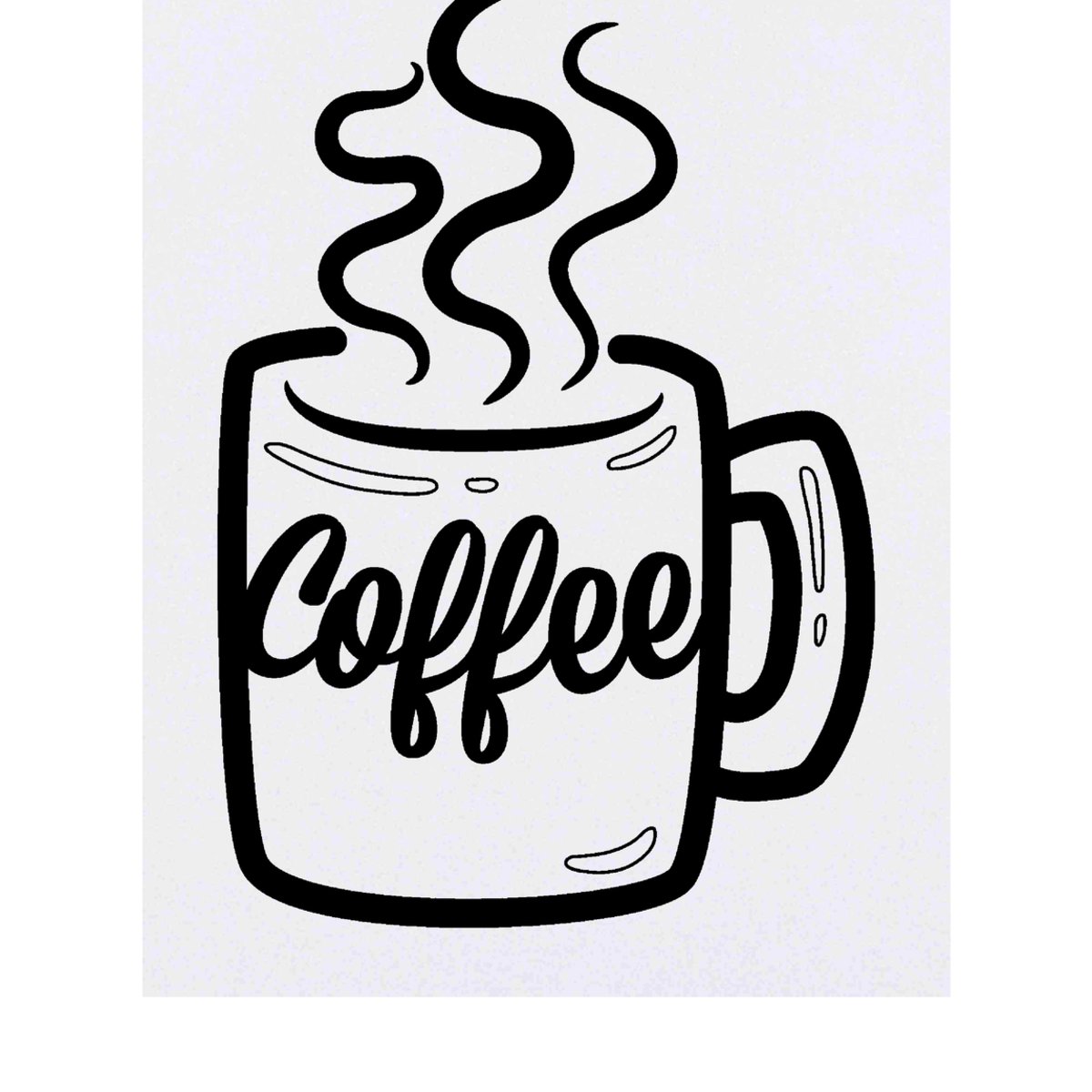 'Mug Of Coffee' Temporary Tattoo -  Water Resistant, Skin-Safe, Non-Toxic Transfer (TO00020439)