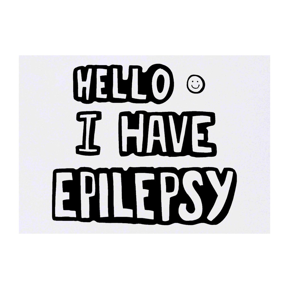 'Epilepsy Greeting' Temporary Tattoo -  Water Resistant, Skin-Safe, Non-Toxic Transfer (TO00024424)