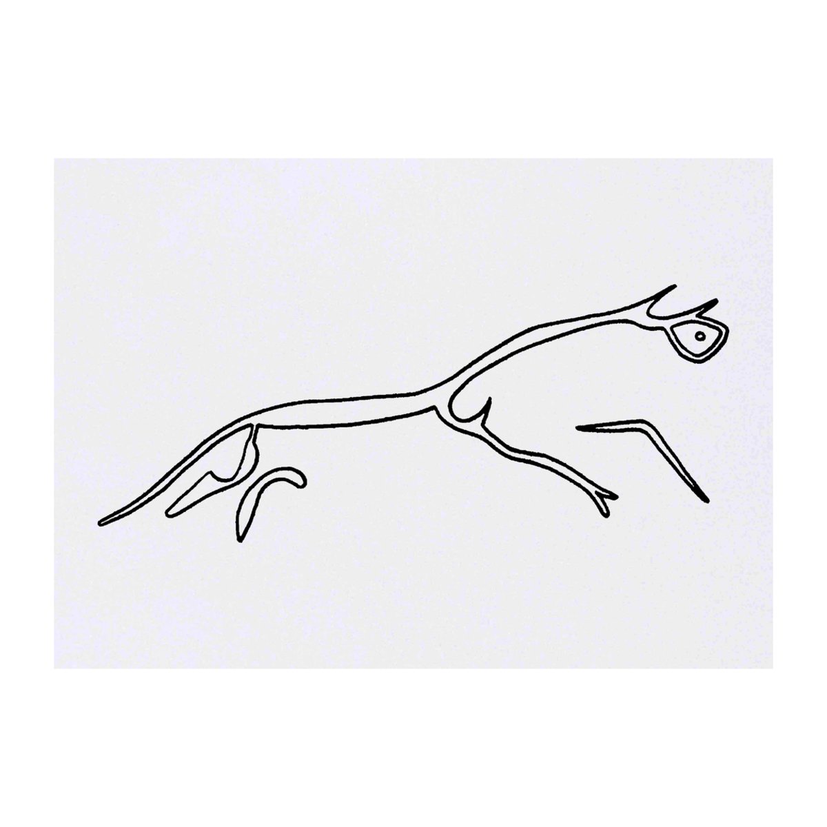 'Uffington White Horse' Temporary Tattoo -  Water Resistant, Skin-Safe, Non-Toxic Transfer (TO00024640)