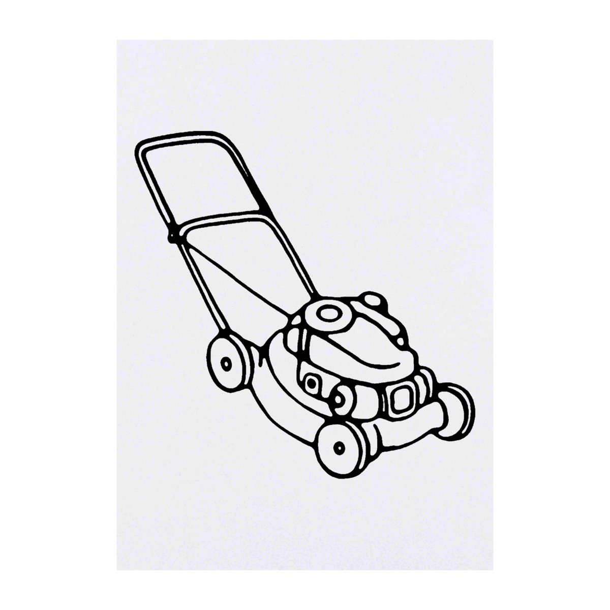 'Lawnmower' Temporary Tattoo -  Water Resistant, Skin-Safe, Non-Toxic Transfer (TO00027603)