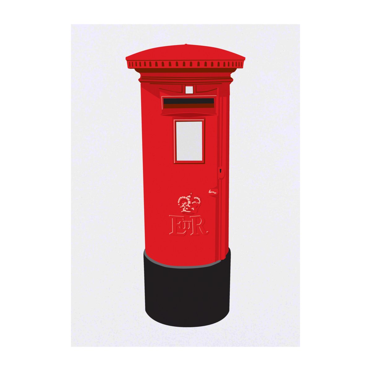 'Post Box' Temporary Tattoo -  Water Resistant, Skin-Safe, Non-Toxic Transfer (TO00029107)