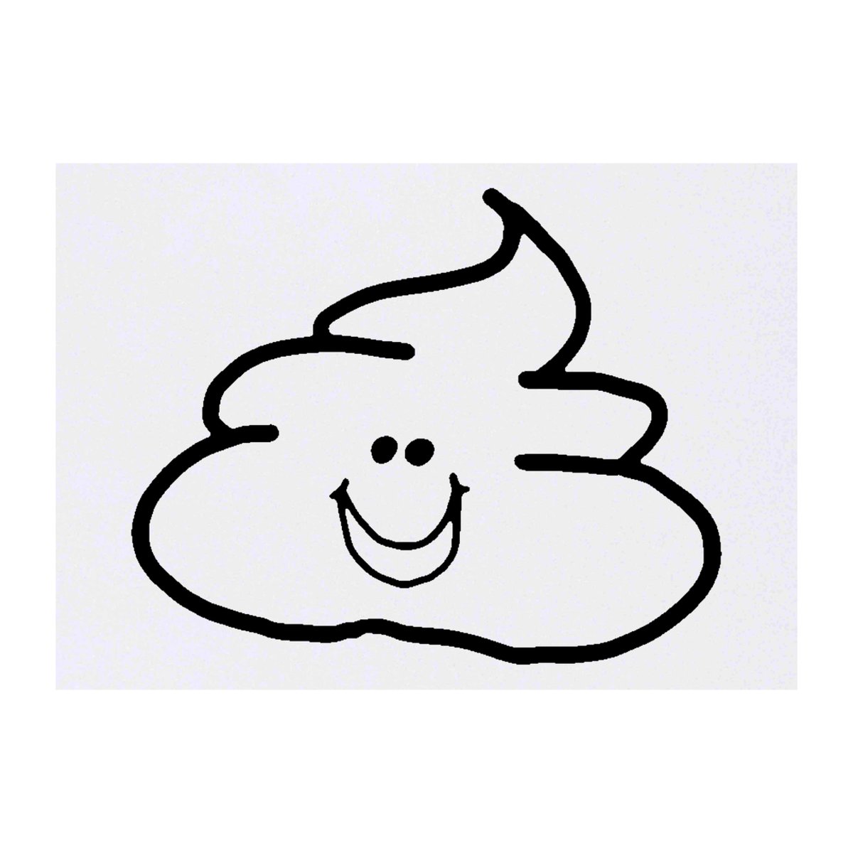 'Happy Poo' Temporary Tattoo -  Water Resistant, Skin-Safe, Non-Toxic Transfer (TO00029615)