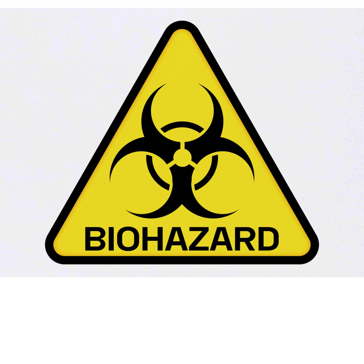 'Biohazard Sign' Temporary Tattoo -  Water Resistant, Skin-Safe, Non-Toxic Transfer (TO00030591)