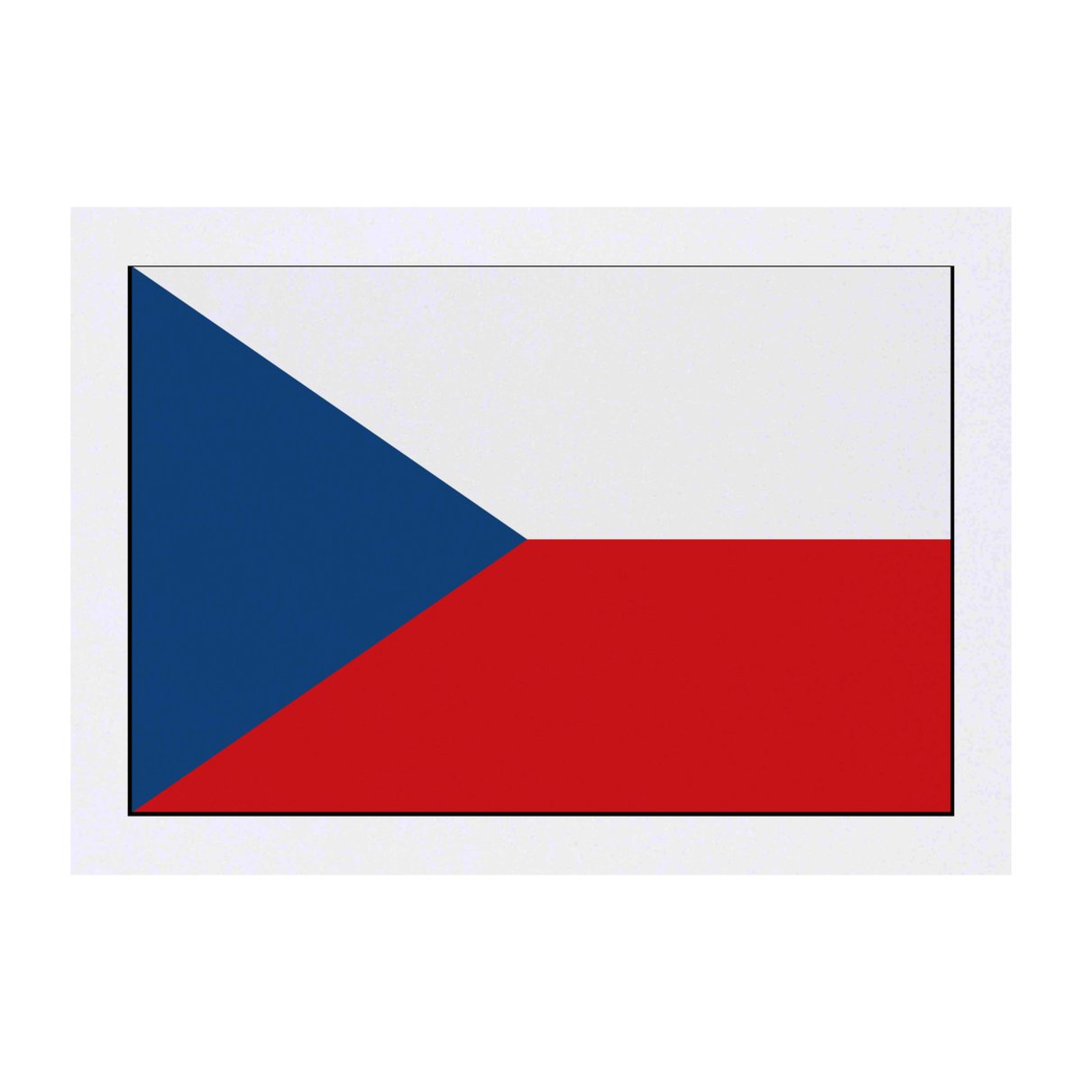 'Czech Republic Flag' Temporary Tattoo -  Water Resistant, Skin-Safe, Non-Toxic Transfer (TO00030667)
