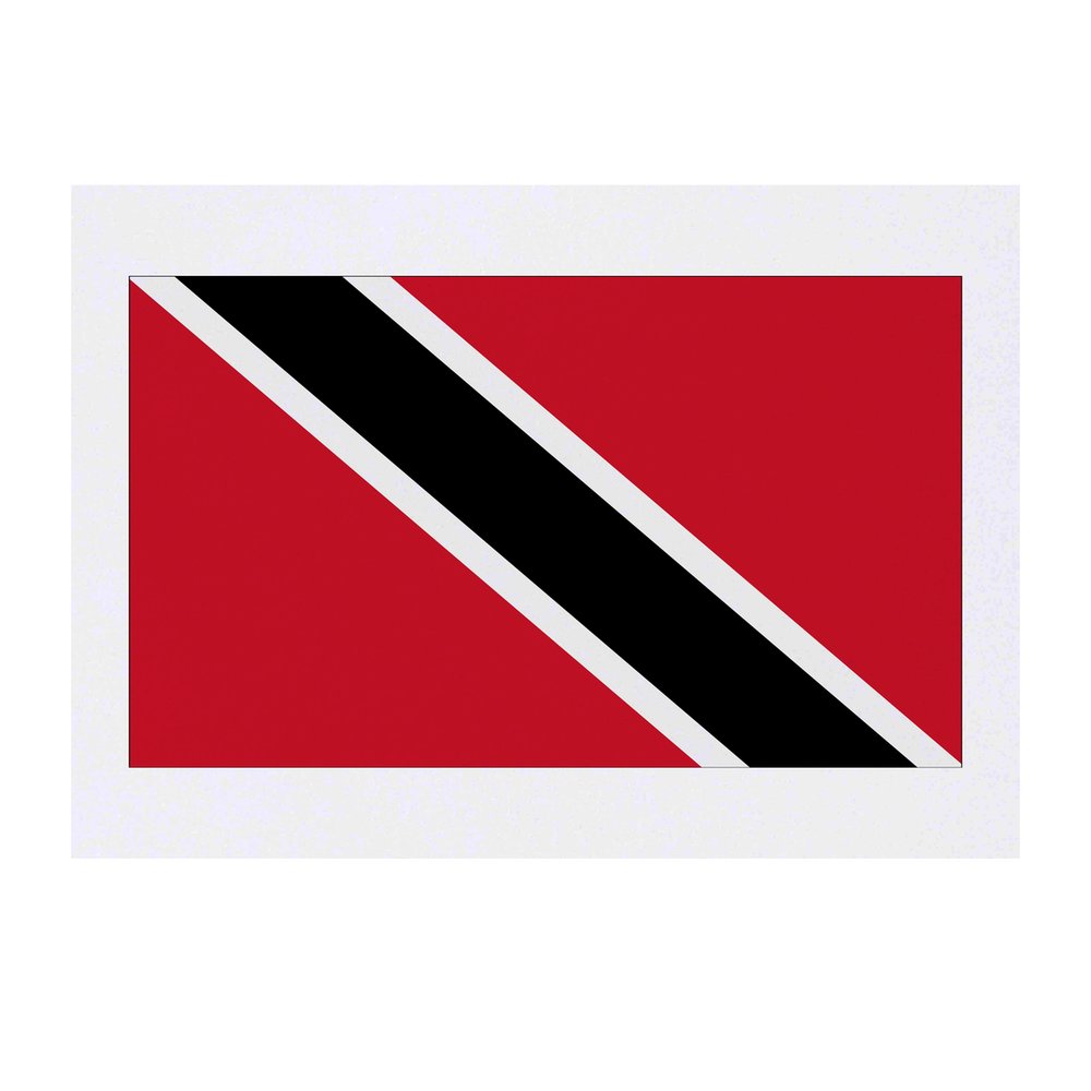 'Trinidad & Tobago Flag' Temporary Tattoo - Water Resistant, Skin-Safe, Non-Toxic Transfer (TO00031464)