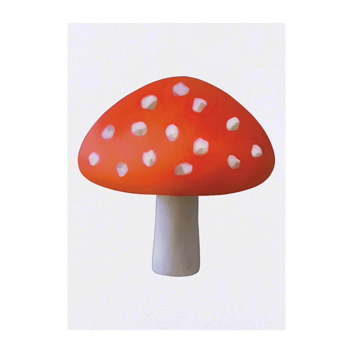 'Toadstool Mushroom' Temporary Tattoo -  Water Resistant, Skin-Safe, Non-Toxic Transfer (TO00031766)