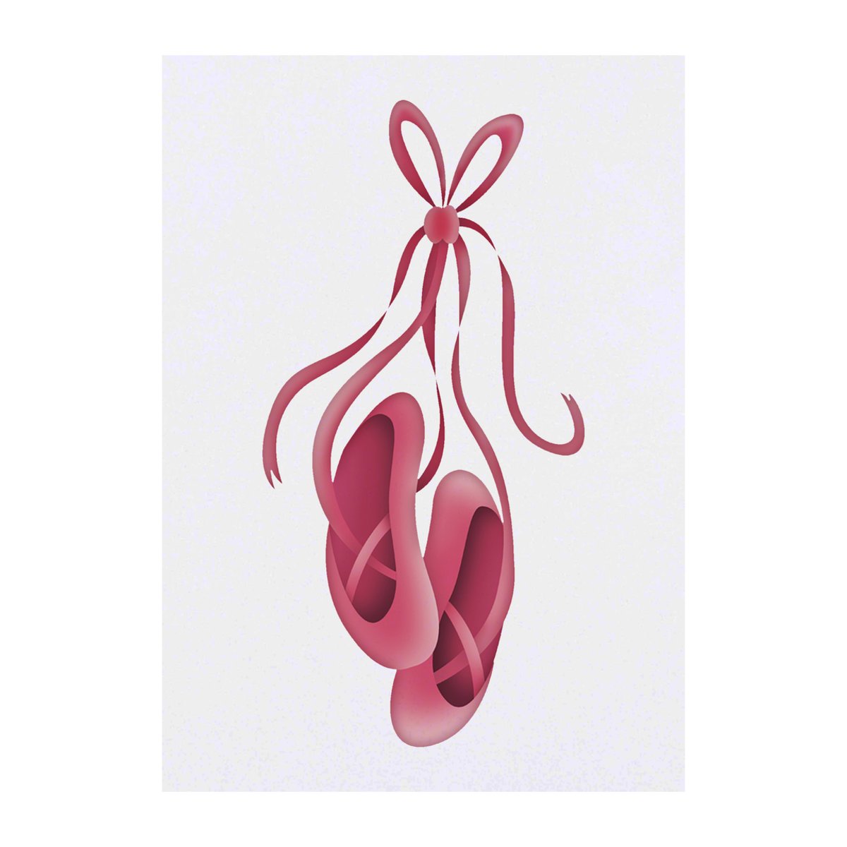 'Ballet Shoes' Temporary Tattoo -  Water Resistant, Skin-Safe, Non-Toxic Transfer (TO00032216)