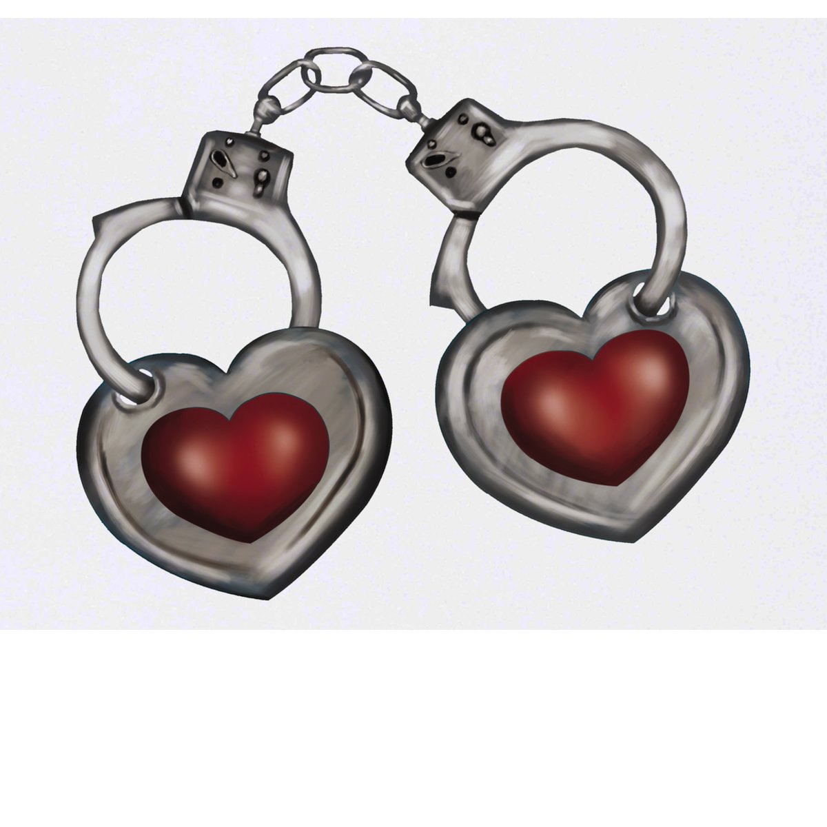 'Heart Handcuffs' Temporary Tattoo -  Water Resistant, Skin-Safe, Non-Toxic Transfer (TO00036342)
