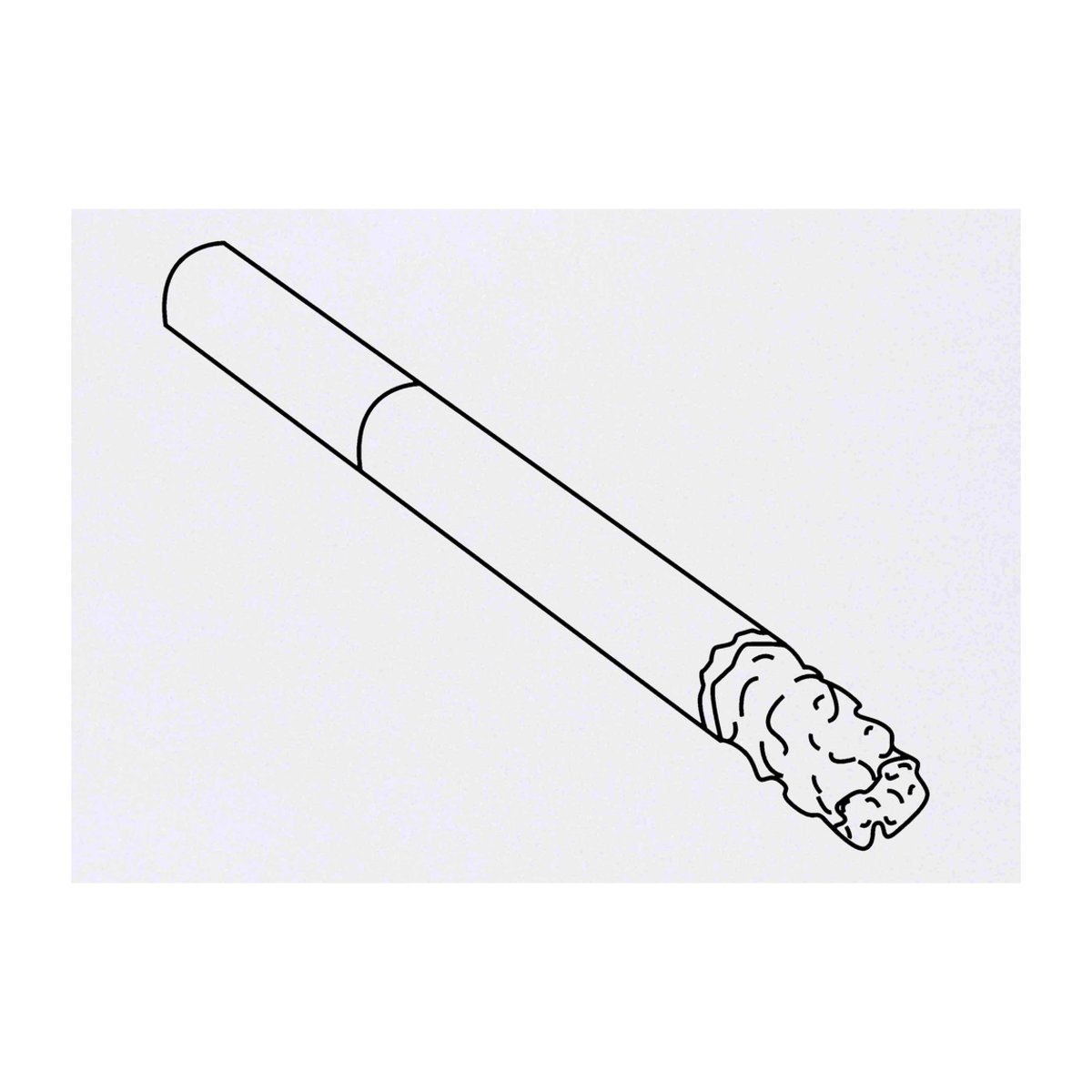 'Cigarette' Temporary Tattoo -  Water Resistant, Skin-Safe, Non-Toxic Transfer (TO00042158)