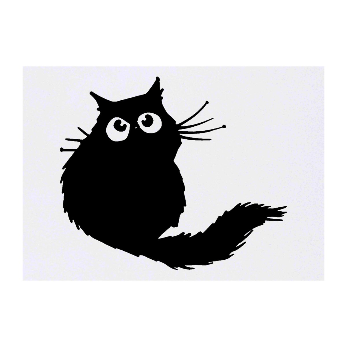 'Black Cat' Temporary Tattoo -  Water Resistant, Skin-Safe, Non-Toxic Transfer (TO00048710)