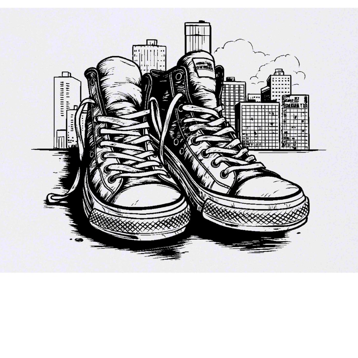 'urban sneakers' Temporary Tattoo -  Water Resistant, Skin-Safe, Non-Toxic Transfer (TO00060717)