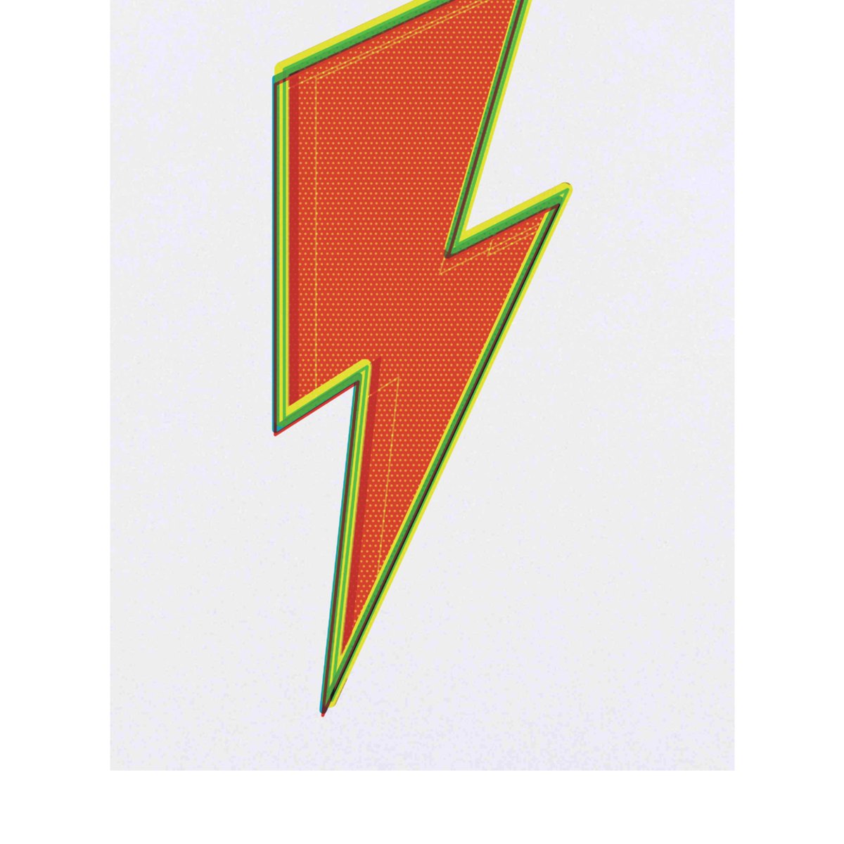 'Lightning Bolt Drawing Pop Art' Temporary Tattoo -  Water Resistant, Skin-Safe, Non-Toxic Transfer (TO00061447)