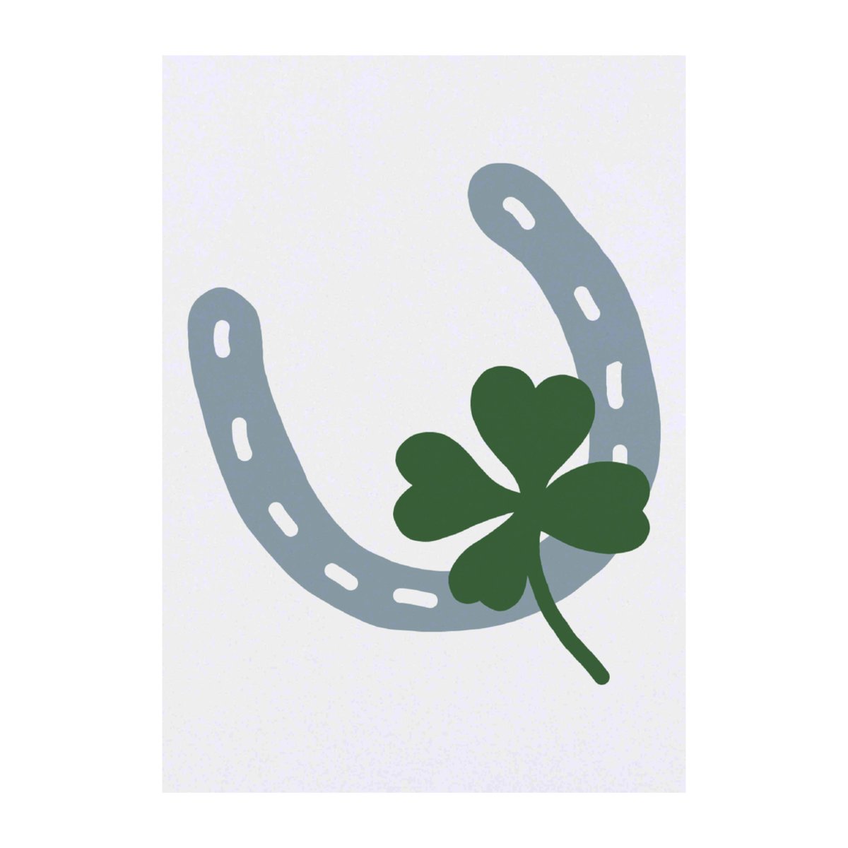 'Horseshoe & Lucky Clover' Temporary Tattoo - A6 - Water Resistant Skin Safe Transfer for Parties, Costumes and Gifts (TO00069103)