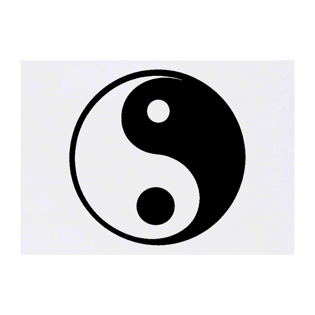 'Ying Yang Symbol' Temporary Tattoo -  Water Resistant, Skin-Safe, Non-Toxic Transfer (TO00076919)