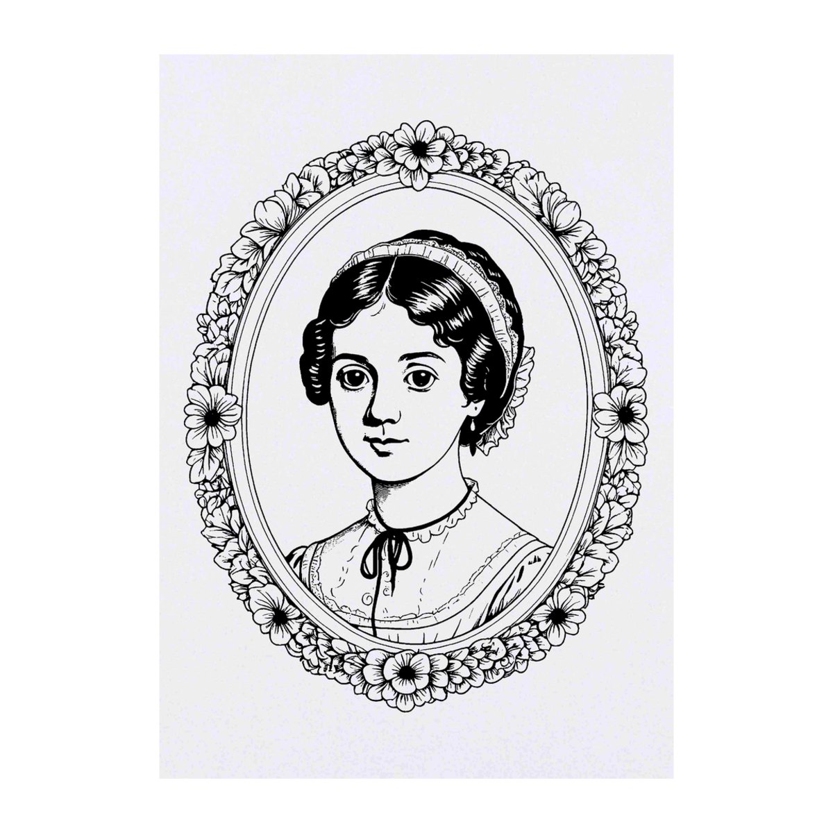 'Jane Austen' Temporary Tattoo - A6 - Water Resistant Skin Safe Transfer for Parties, Costumes and Gifts (TO00078465)