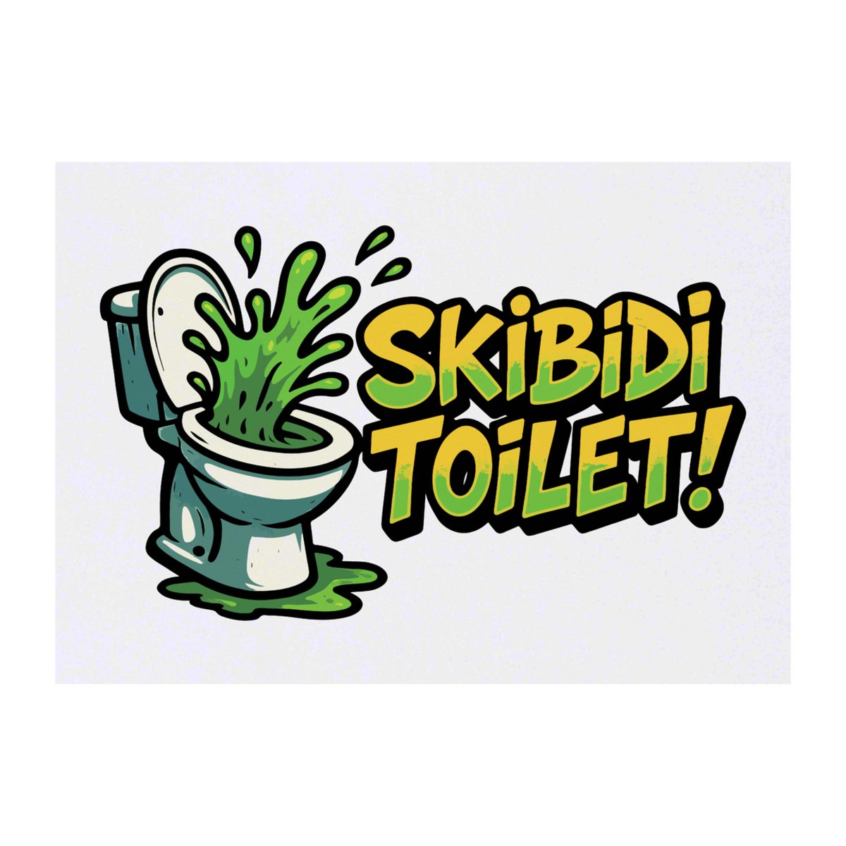 'Skibidi Toilet!' Temporary Tattoo -  Water Resistant, Skin-Safe, Non-Toxic Transfer (TO00091859)