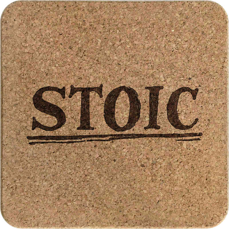 'Stoic' Square Cork Trivet / Pot Stand (TR00028626)