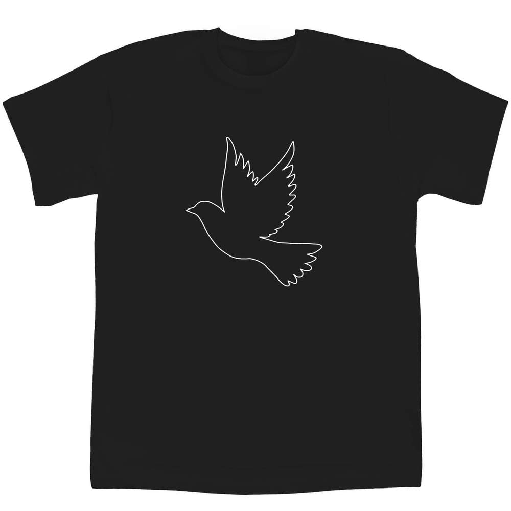 14-15 Years 'Flying Bird' Children's / Kid's T-Shirt (Black) (TS00513245)