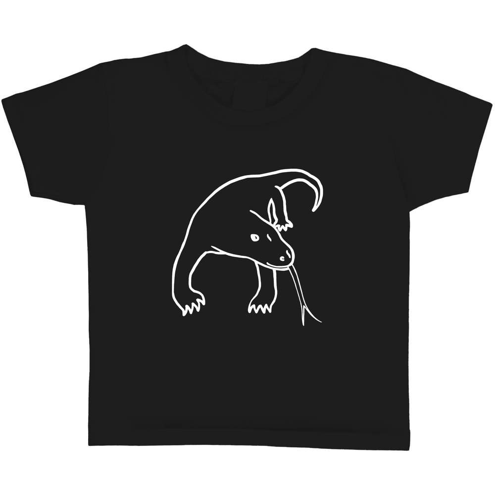 3-4 Years 'Komodo Dragon' Children's / Kid's T-Shirt (Black) (TS00223804)