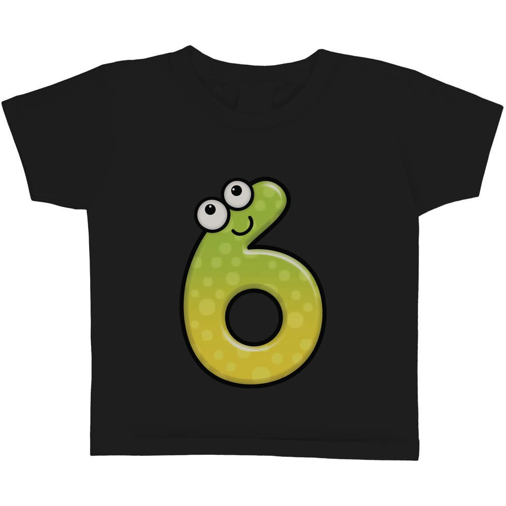 'Happy Number Six' Children's / Kid's Cotton T-Shirts (TS029395) - Picture 7 of 9