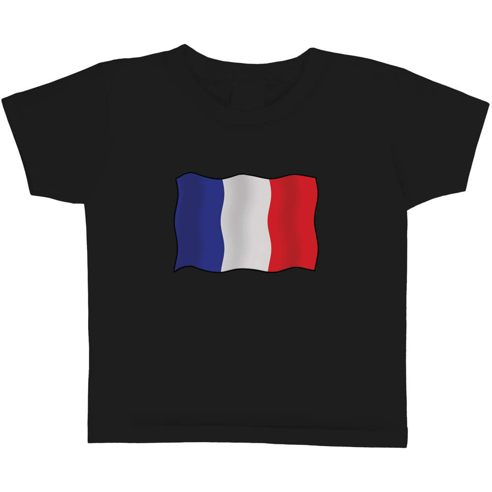 'French Flag' Children's / Kid's Cotton T-Shirts (TS032271) - Picture 5 of 6