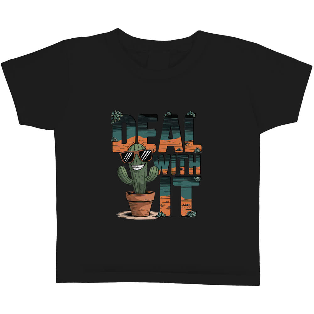 'Deal With It' Children's / Kid's Cotton T-Shirts (TS052535)