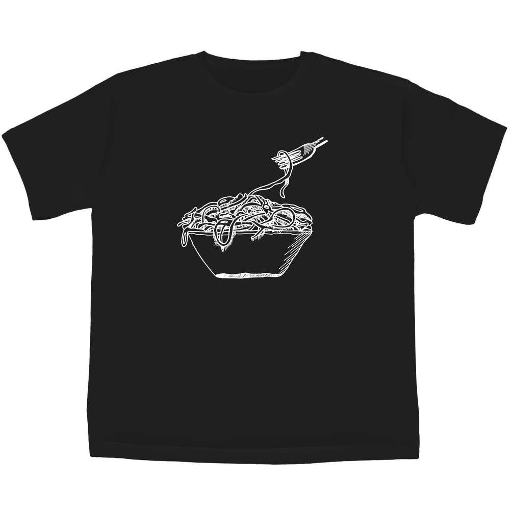 5-6 Years 'Spaghetti' Children's / Kid's T-Shirt (Black) (TS00186642)
