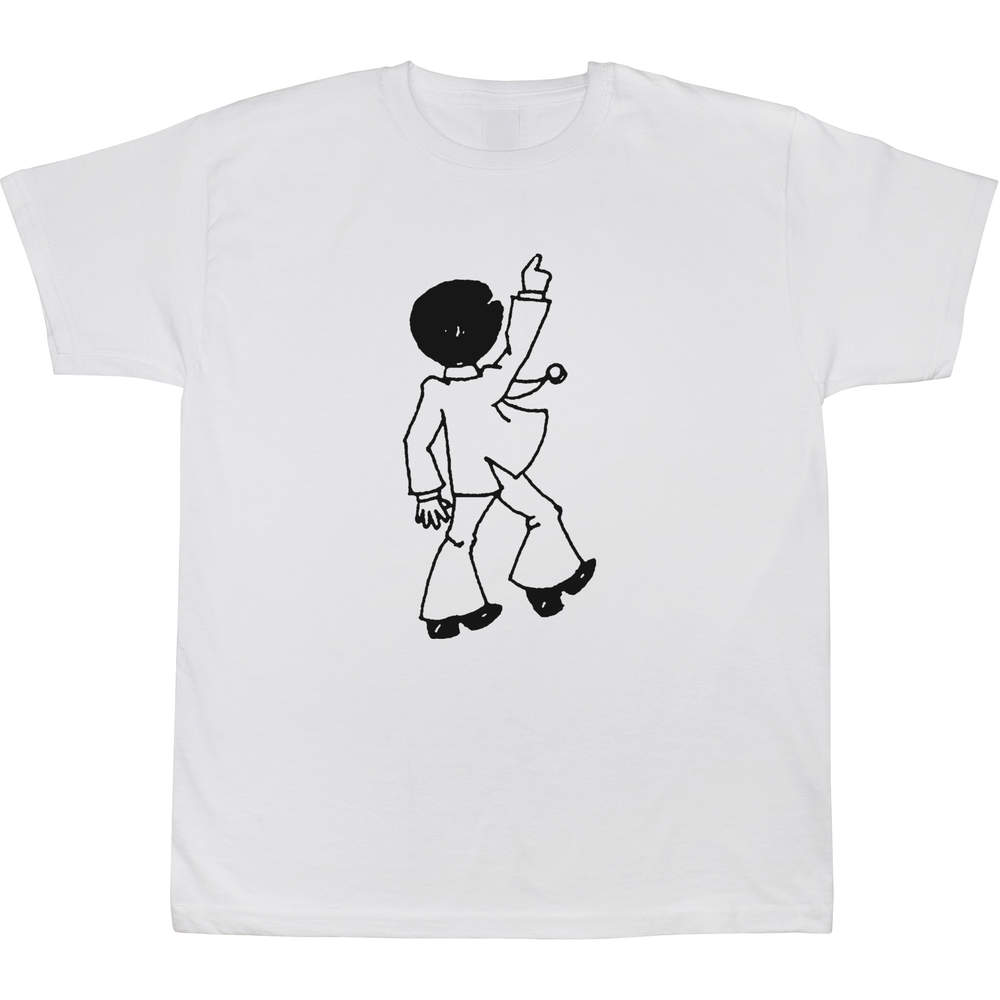 12-13 Years '70s Style Dancer' Children's / Kid's T-Shirt (White) (TS00019207)