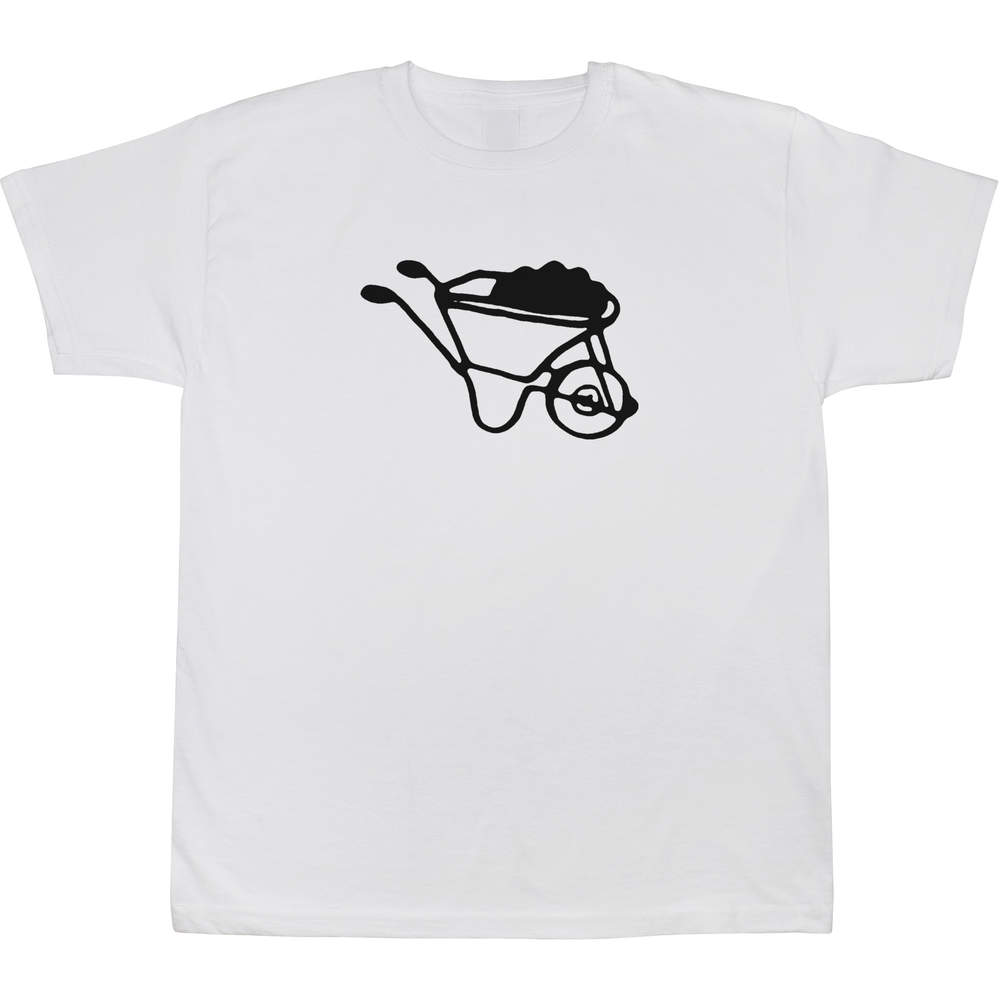 12-13 Years 'Full Wheelbarrow' Children's / Kid's T-Shirt (White) (TS00056845)