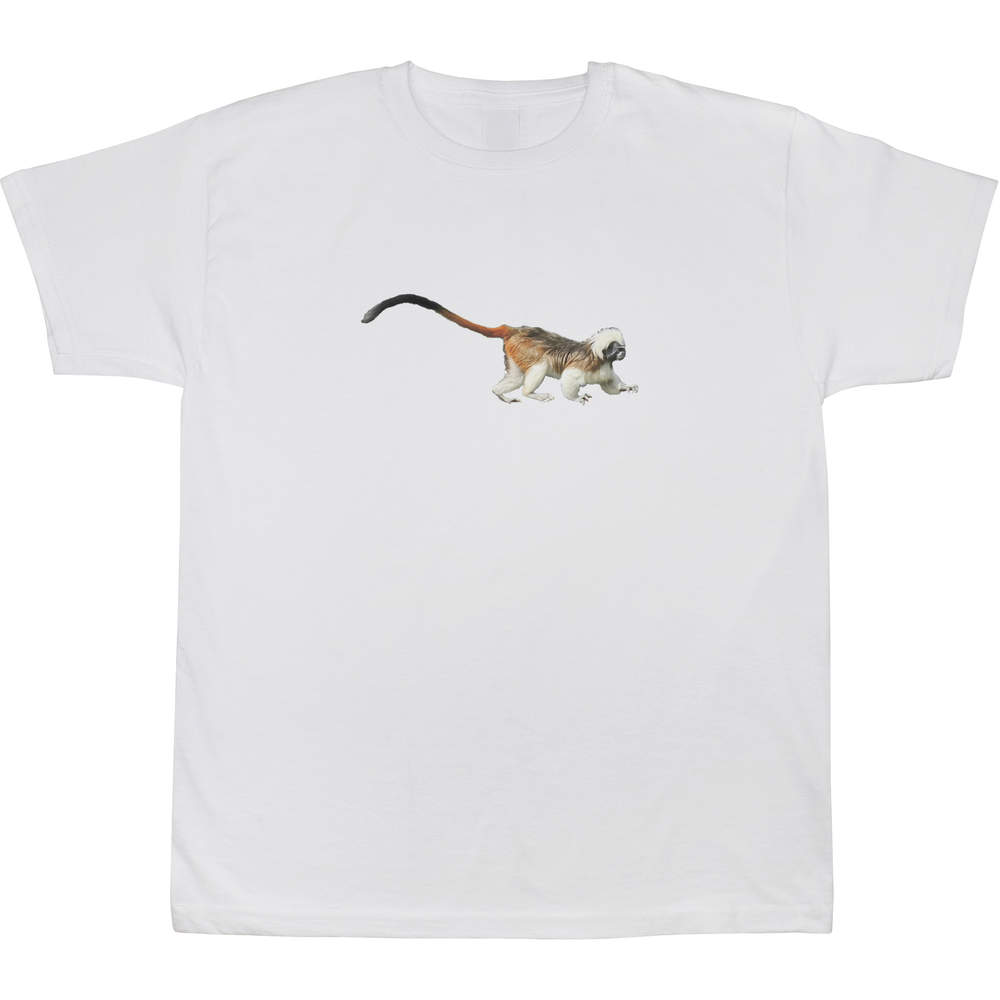'Cotton-top Tamarin' Kids T-Shirt - White, 12-13 Years - Graphic Tee, 100% Cotton Short Sleeve Top for Boys and Girls (TS00366847)