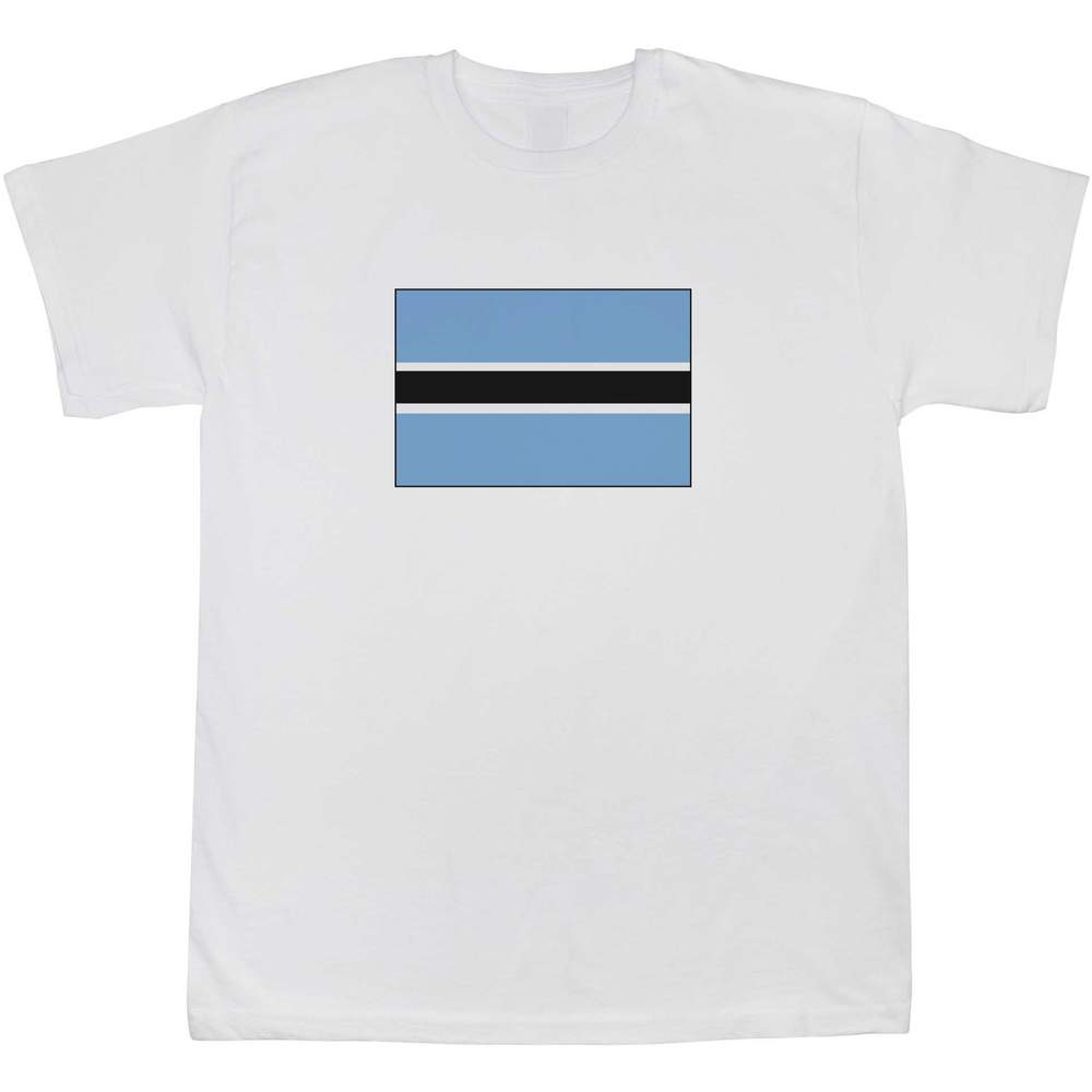 14-15 Years 'Botswana Flag' Children's / Kid's T-Shirt (White) (TS00222704)