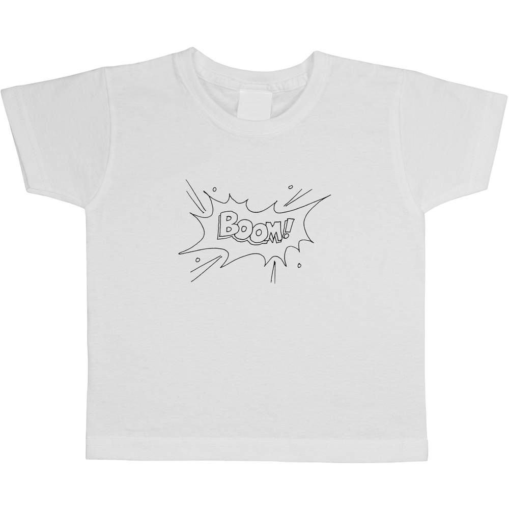 'Boom' Children's / Kid's Cotton T-Shirts (TS005851)