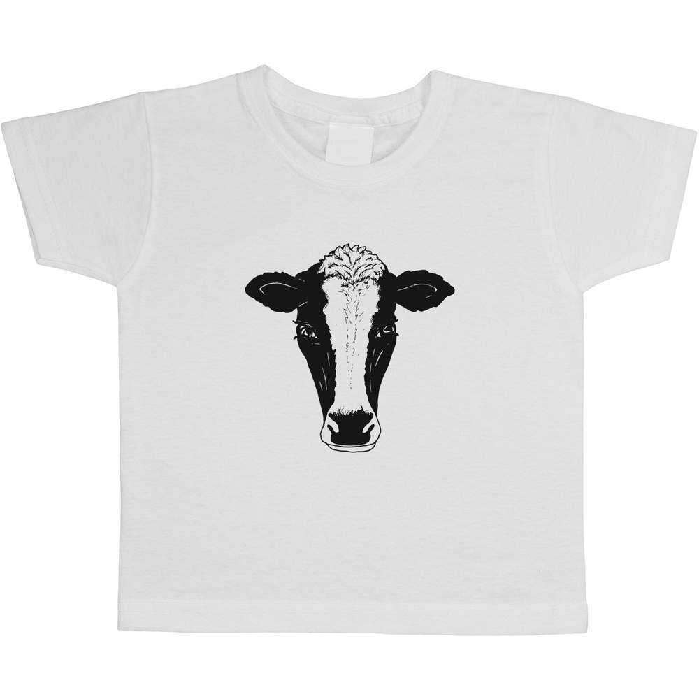 'Cow Head' Children's / Kid's Cotton T-Shirts (TS010275)