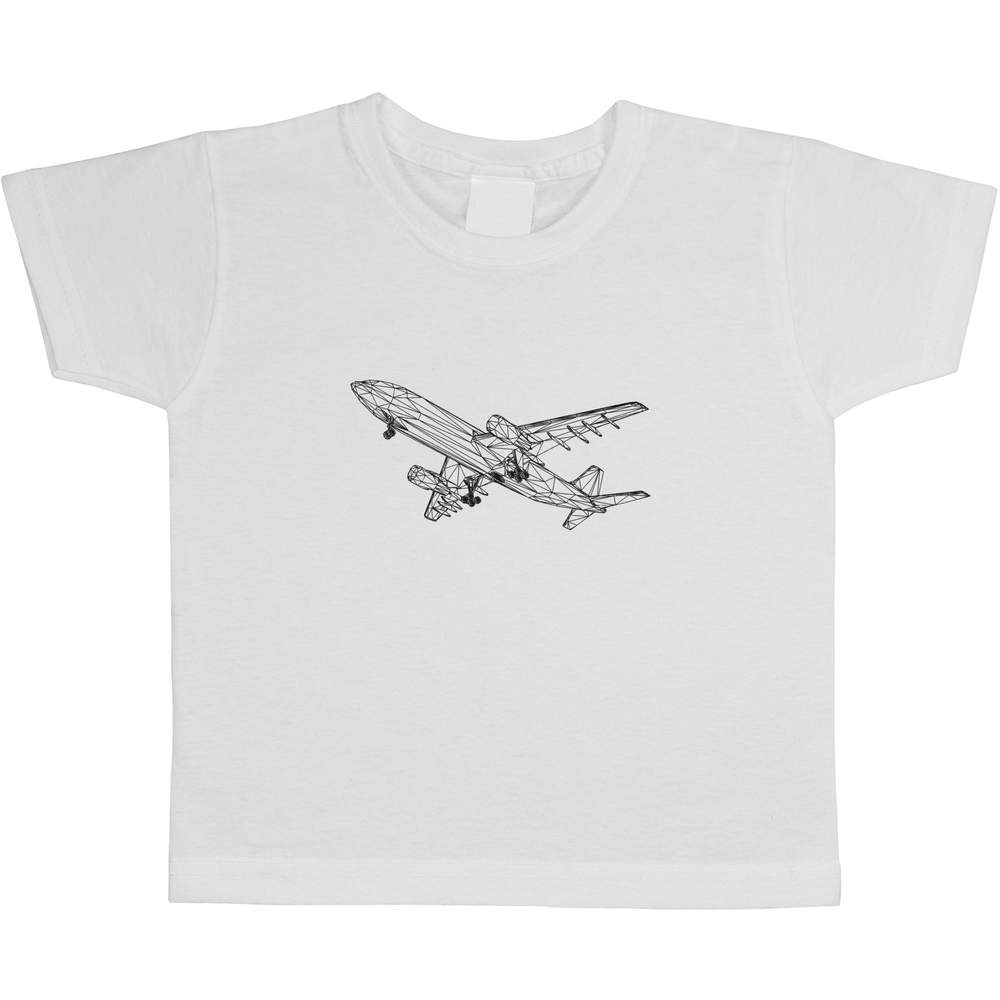 'Passenger Plane' Children's / Kid's Cotton T-Shirts (TS013302)