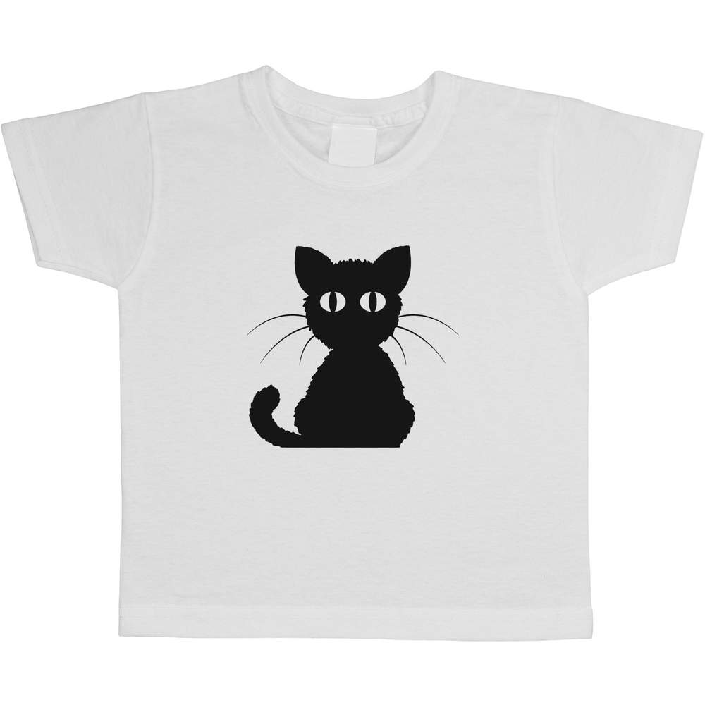 'Black Cat' Children's / Kid's Cotton T-Shirts (TS016285)