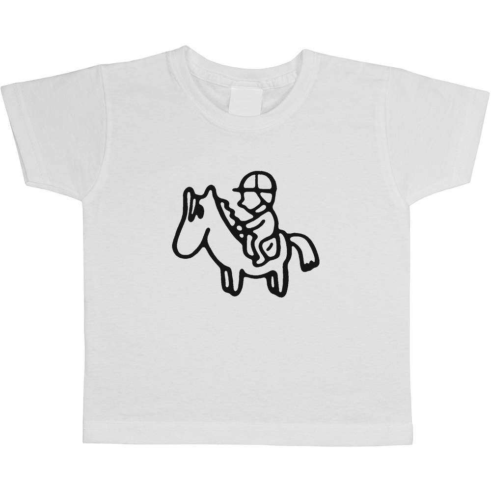 'Jockey On Horse' Children's / Kid's Cotton T-Shirts (TS017975) - Picture 4 of 9