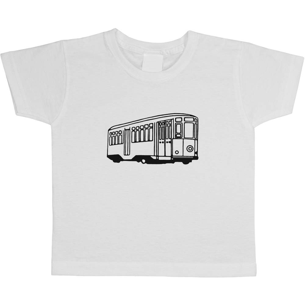 'Tram Vehicle' Children's / Kid's Cotton T-Shirts (TS020042)