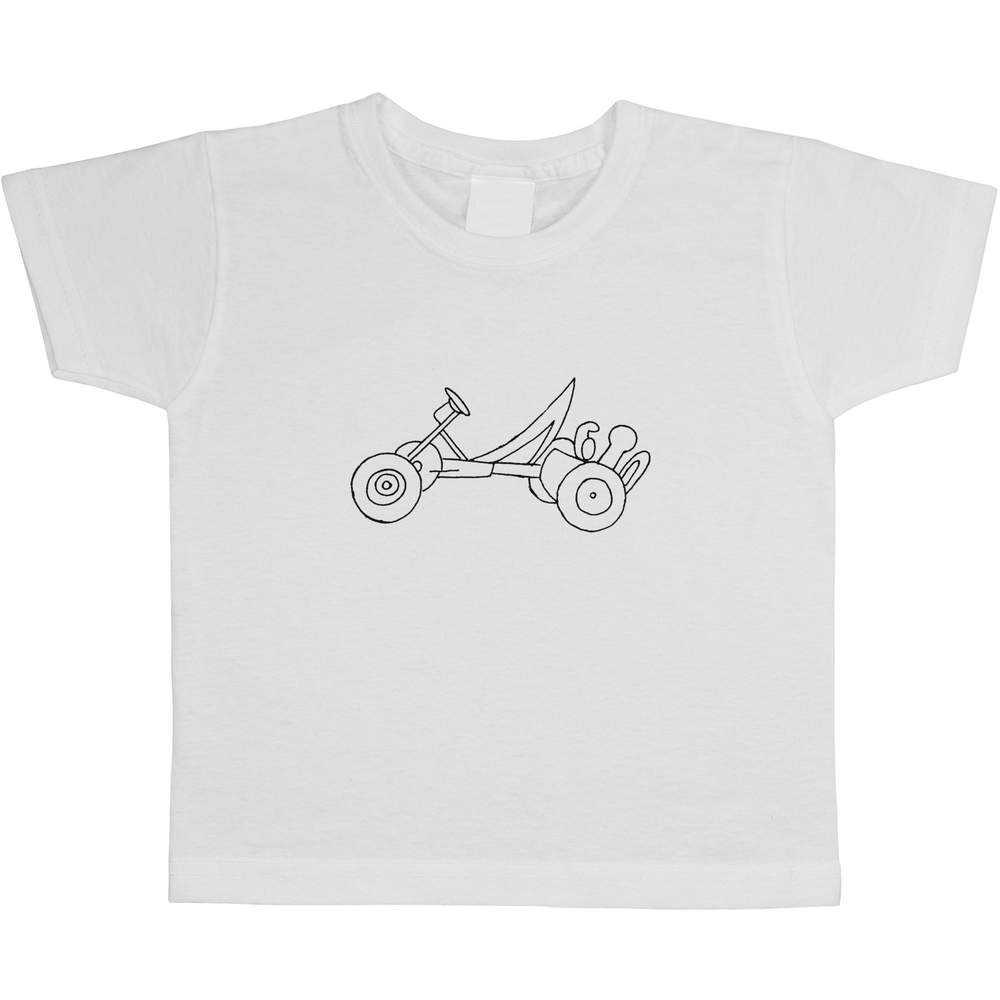 'Go Kart' Children's / Kid's Cotton T-Shirts (TS021518)