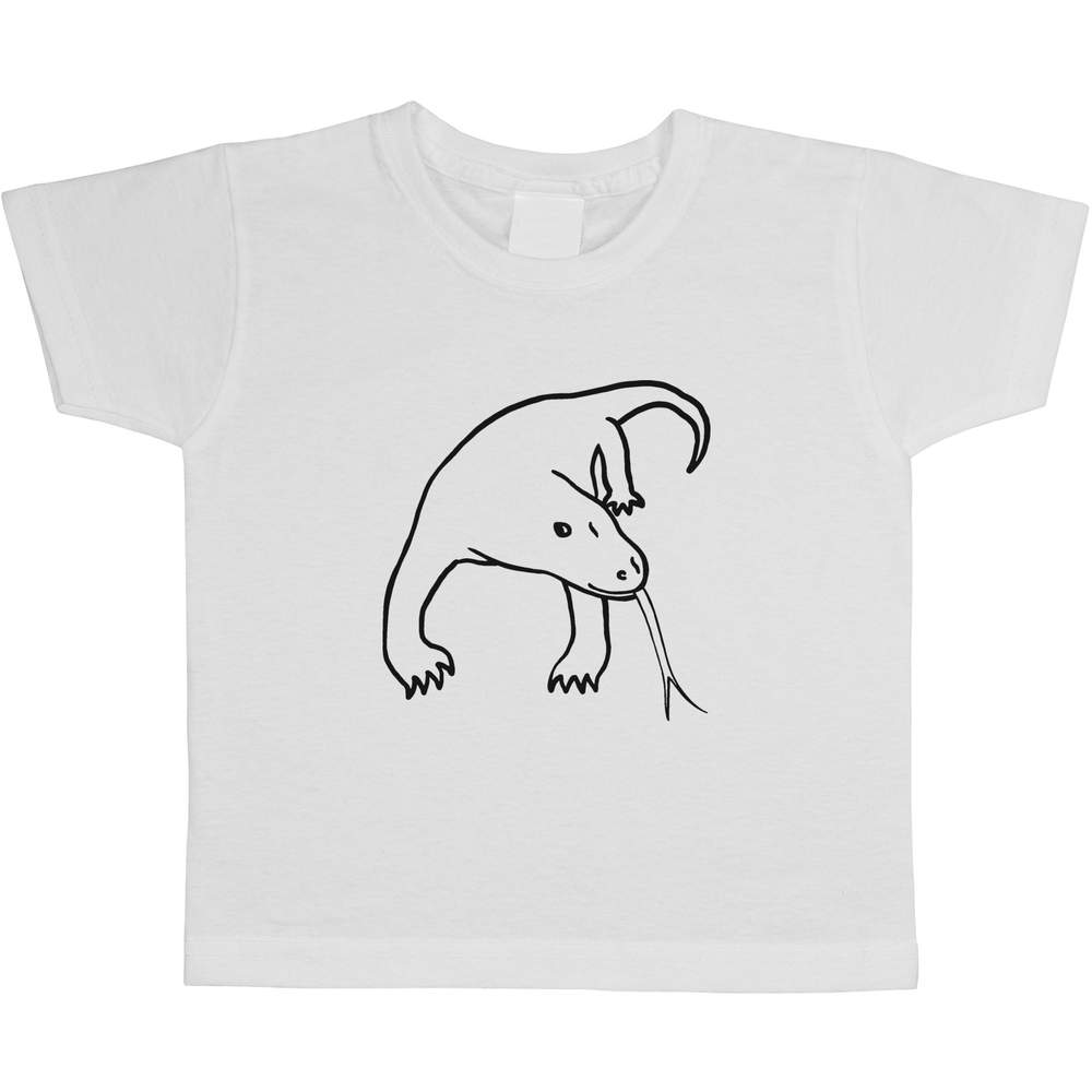 3-4 Years 'Komodo Dragon' Children's / Kid's T-Shirt (White) (TS00087795)