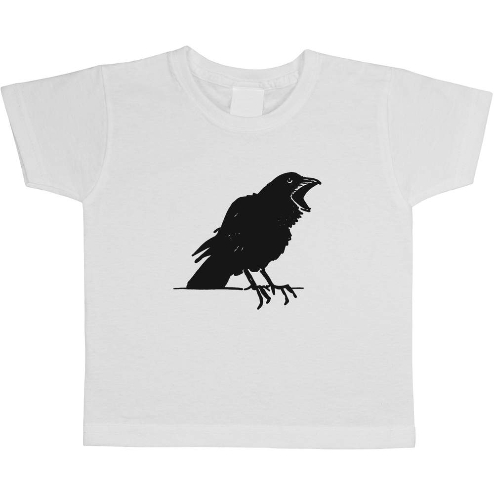 'Crow Cawing' Children's / Kid's Cotton T-Shirts (TS024303)