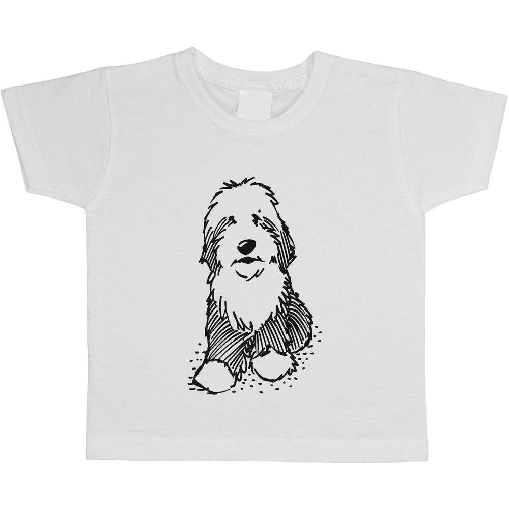 'Old English Sheepdog' Children's / Kid's Cotton T-Shirts (TS025368)