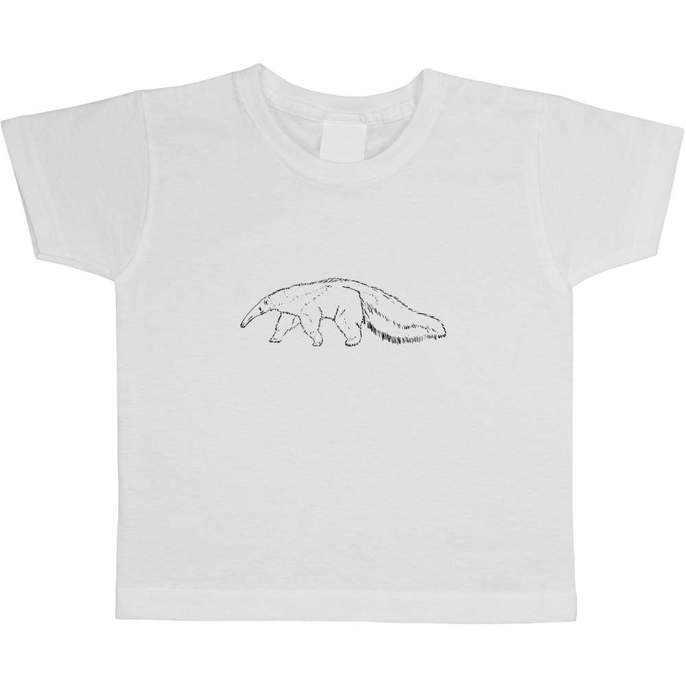 3-4 Years 'Anteater' Children's / Kid's T-Shirt (White) (TS00099134)